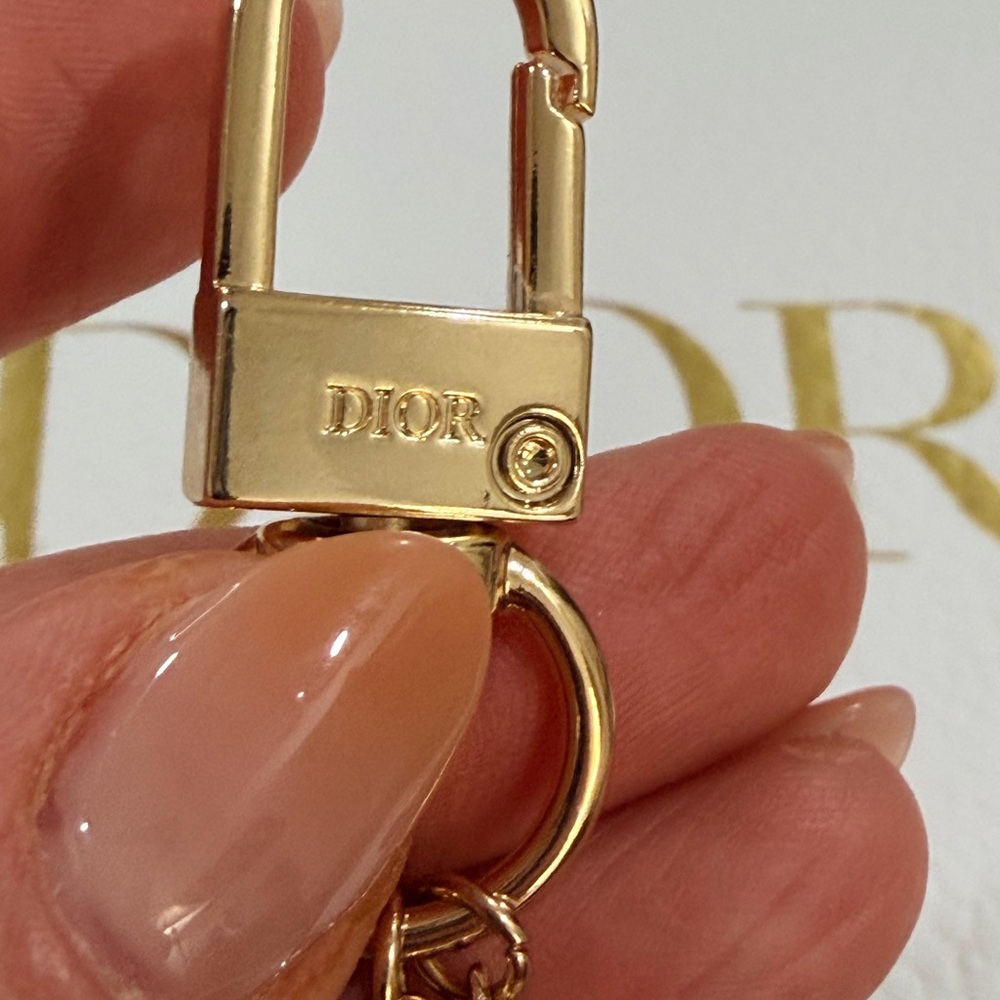 Dior J'adore Gold Keychain & Card Holder Charm - Picture 3 of 4